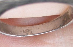 Valse "925" zilveren ring