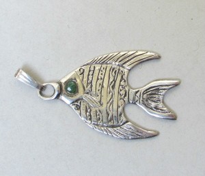 silver fish pendant