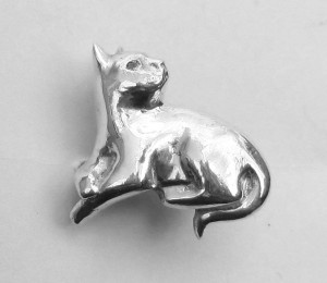 sculpted cat ring
