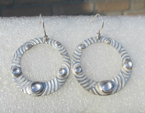 circles earrings+pendant set