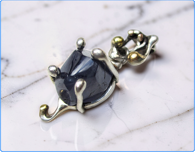 Dainty water sapphire pendant Dainty water sapphire pendant